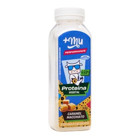 Proteína Vegetal Sabor Caramelo Machiatto Garrafinha 33g +Mu Muke