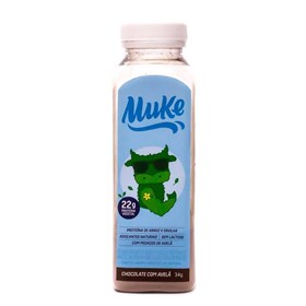 Proteína Vegetal sabor Chocolate c/ Avelã Garrafinha 34g +Mu MUKE