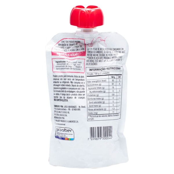 Purê De Frutas Morango, Framboesa E Maçã 100G Pic-Me
