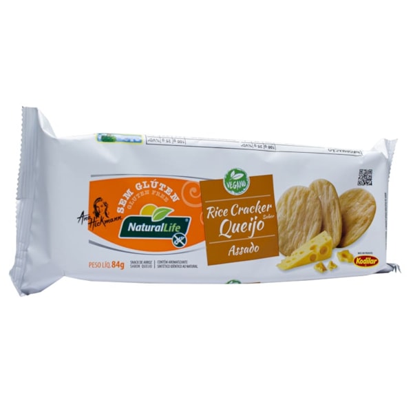 Rice Cracker Sabor Queijo S/ Glúten 84g Natural Life