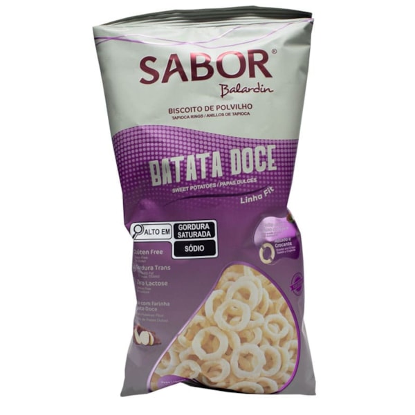 Rosca De Polvilho Sabor Batata Doce 60g Sabor