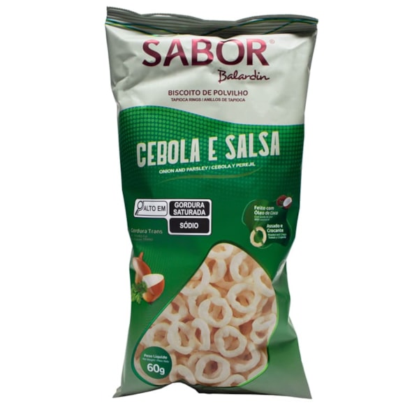 Rosca De Polvilho Sabor Cebola E Salsa 60g Sabor