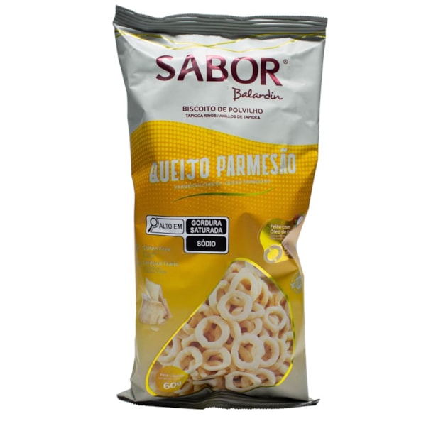 Rosca De Polvilho Sabor Queijo Parmesão 60g Sabor