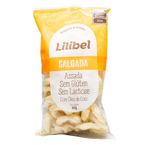 Rosquinha De Polvilho Salgada 80g Lilibel