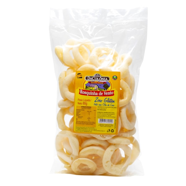 Rosquinha De Polvilho Zero Glúten 80g Dacolônia