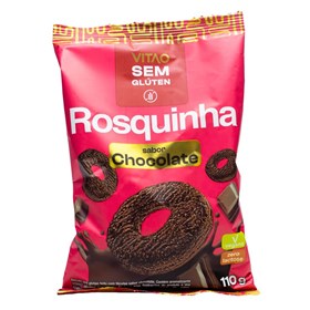Rosquinha Integral Sabor Chocolate S/ Glúten 110g Vitao