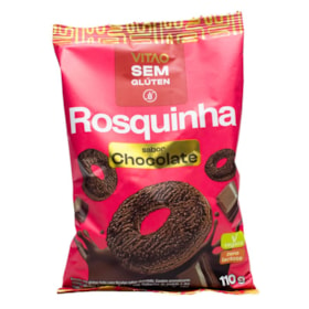 Rosquinha Integral Sabor Chocolate S/ Glúten 110g Vitao