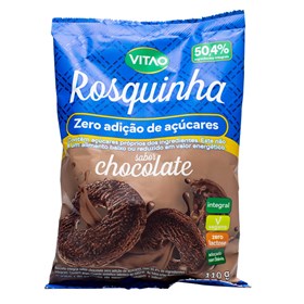Rosquinha Integral Sabor Chocolate Zero Açúcar 110g Vitao