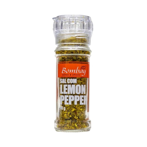 Sal Com Lemon Pepper Com Moedor 70g Bombay