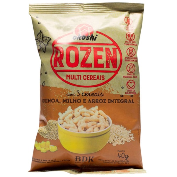 Salgadinho Rozen Multicereais 40g Okoshi