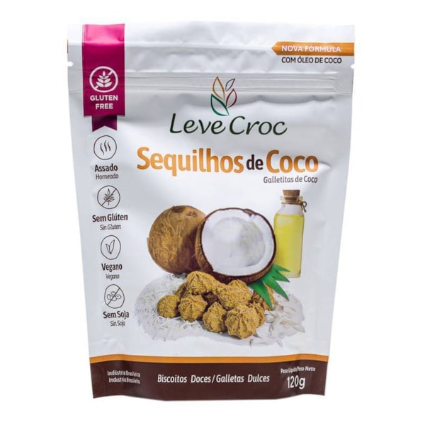 Sequilhos de Coco 120g Leve Croc