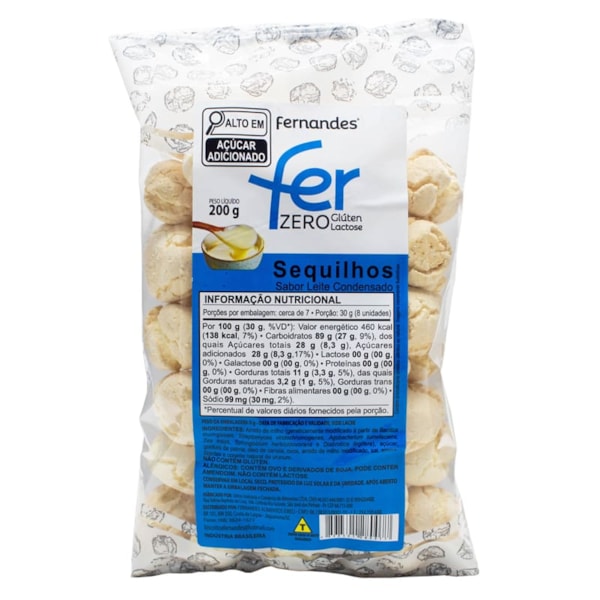 Sequilhos De Leite Condensado S/ glúten 200g Fernandes