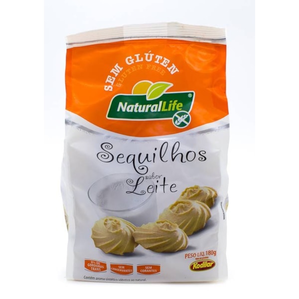 Sequilhos s/ Gluten sabor Leite 180g - Natural Life