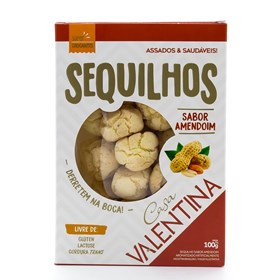 Sequilhos sabor Amendoim s/ Gluten e Lactose 100g - Casa Valentina