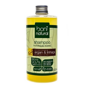 Shampoo com Óleo Natural de Argan e Linhaça 500ml Boni Natural