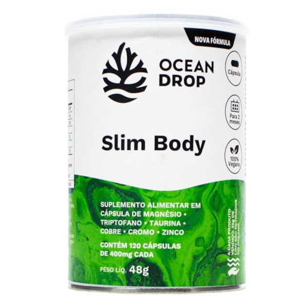 Slim Body 120 Cápsulas 500mg Ocean Drop