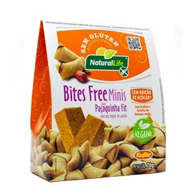 Snack Bites Free Minis sabor Paçoquinha Fit s/ Glúten 70g Natural Life
