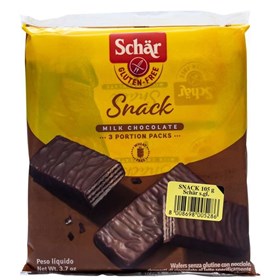 Snack de wafer cobertas com fina camada de chocolate s/ glúten 105g Schär