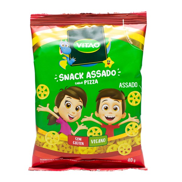 Snack Integral De Pizza Kids 40g Vitao