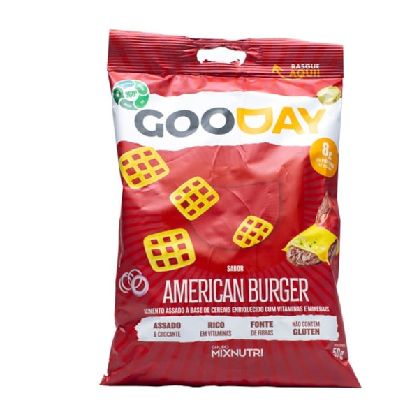 Snack Protein Sabor American Burger 50g Gooday