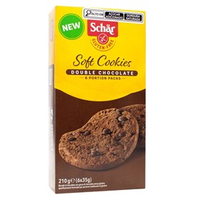 Soft Cookies Double Chocolate Sem Glúten 210g Schar