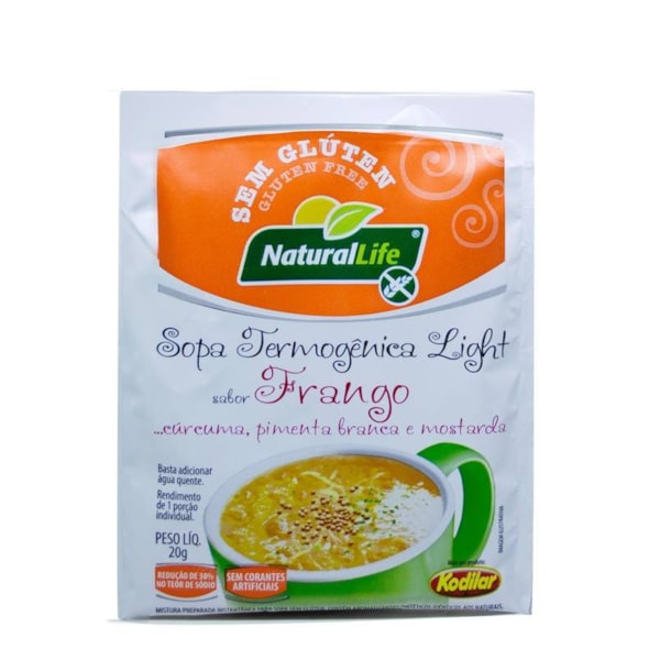 Sopa Termogênica Light de Frango, Cúrcuma, Pimenta Branca e Mostarda 20g - Natural Life