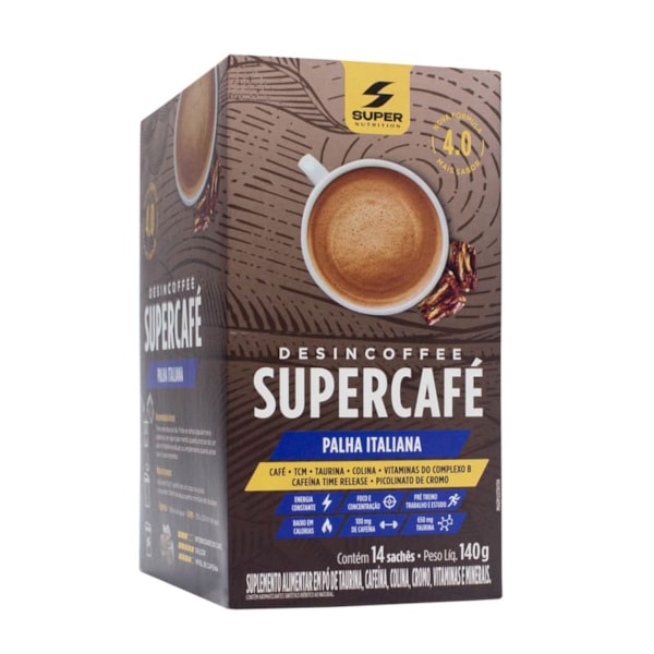 Stick Supercafé Sabor Palha Italiana Display 14X10g Desinchá