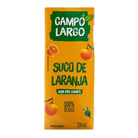 Suco de laranja 100% 200ml - Campo Largo