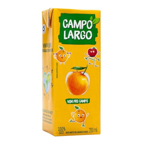 Suco De Laranja E Maçã 200ml Campo Largo