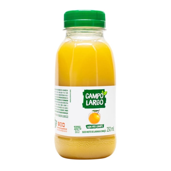 Suco De Laranja E Maçã Pet 250ml Campo Largo