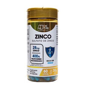 Sulfato De Zinco 60caps Mix Nutri
