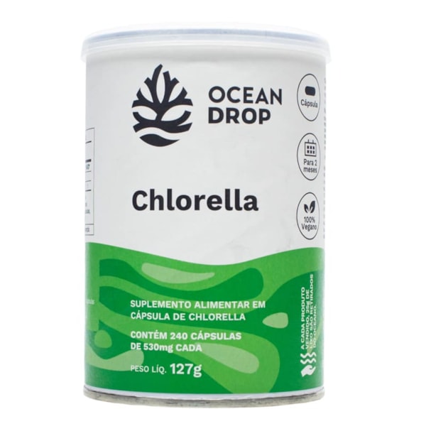 Super Chlorella 240 caps 530mg - Ocean Drop