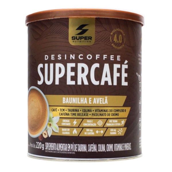 Supercafé Sabor Baunilha C/ Avelã 220g Desinchá