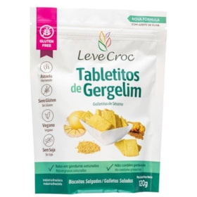 Tabletitos Salgados de Gergelim 120g - Leve Croc