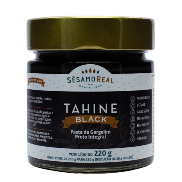 Tahine Black Integral 220g Sésamo Real