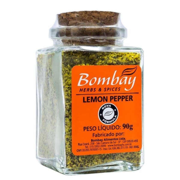 Tempero Lemon Pepper 90g Bombay