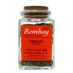 Tomilho Folhas Vidro 25g Bombay