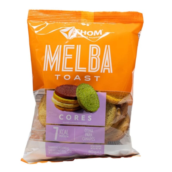 Torrada Melba Toast Cores 80g Fhom