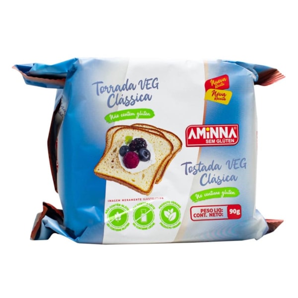Torrada SG s/ Glúten 90g – Aminna