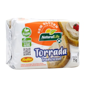 Torrada Tradicional S/ Glúten 75g Natural Life