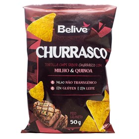Tortilla Chips Sabor Churrasco 50g Belive