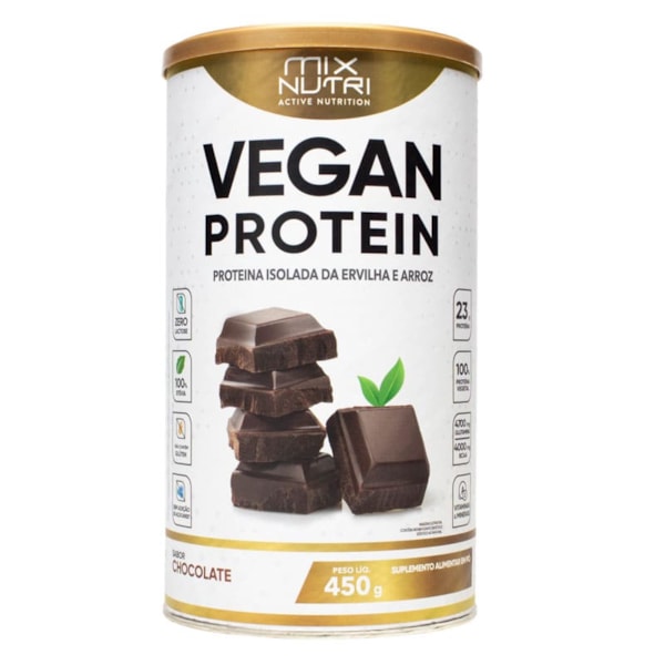 Vegan Protein Sabor Chocolate 450g Mix Nutri