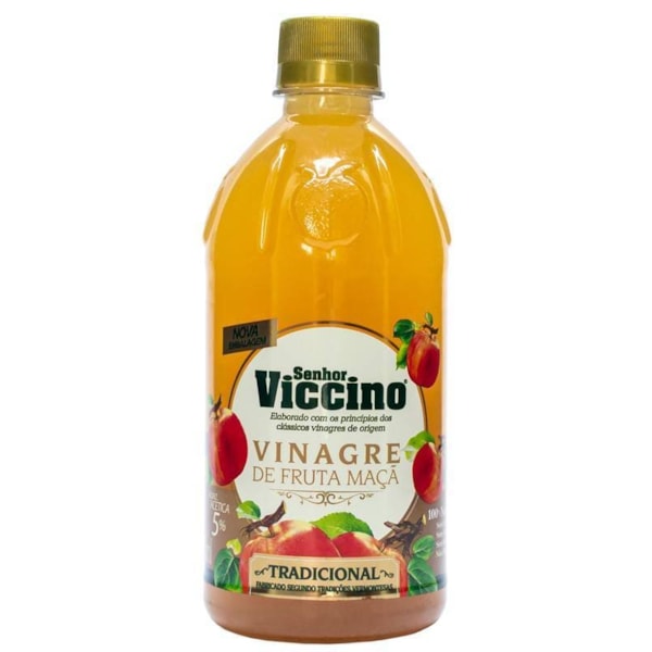 Vinagre de Maçã Tradicional 500ml - Senhor Viccino