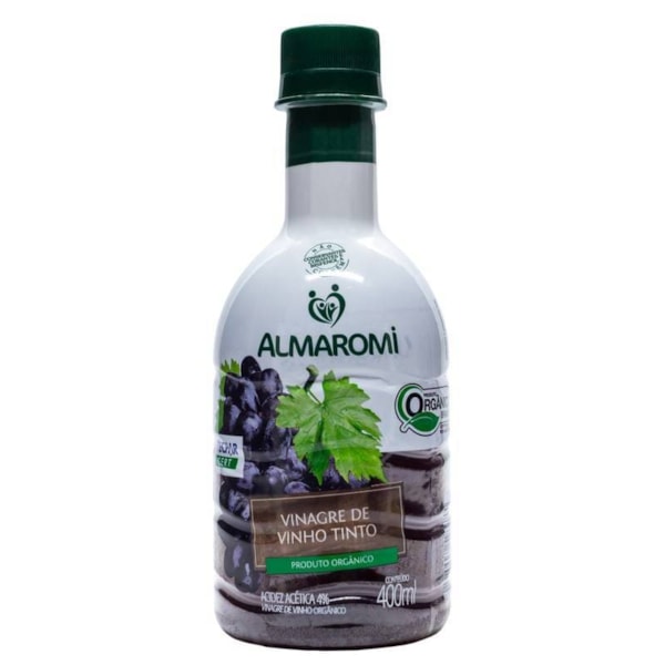 Vinagre de Vinho Tinto Orgânico 400ml Almaromi