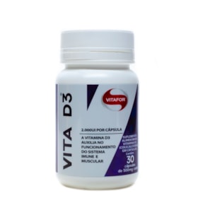 Vita D3 30 Caps de 500mg Vitafor Vita D3 30 Caps de 500mg Vitafor