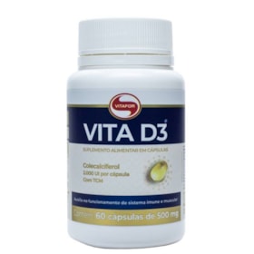 Vita D3 60 Caps de 500mg Vitafor