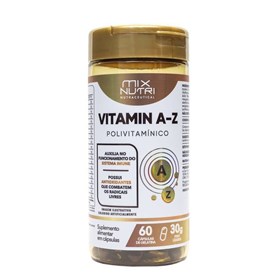 Vitamina A-Z 60Caps 300mg Polivitamínico Mix Nutri