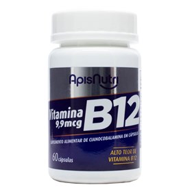 Vitamina B12 9,9Mcg 60 Cápsulas Apisnutri