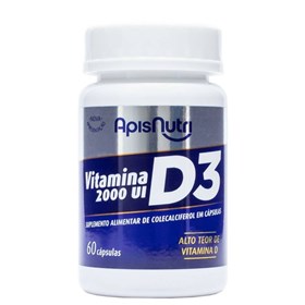 Vitamina D3 280mg 60 cáps - Apisnutri