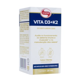 Vitamina D3 + K2 Em Gotas 10ml Vitafor